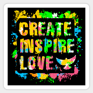 Create Inspire Love Paint Magnet